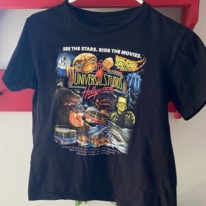Universal Studios Black Graphic Kids Shirt